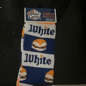 🧦 NWT Men’s White Castle Burger Crew Socks 🧦